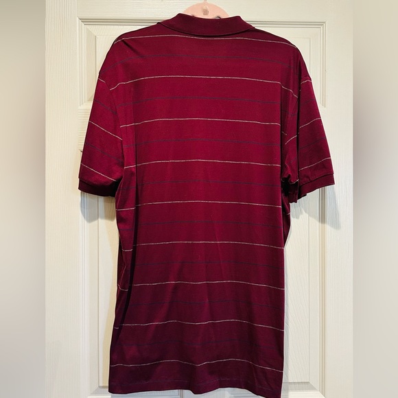 POLO RALPH LAUREN 100% Pima Cotton Maroon Striped Polo | super soft! - Picture 4 of 7